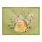 Welcome To Our Hive Floral Green 18" x 14" Poly Twill Placemat